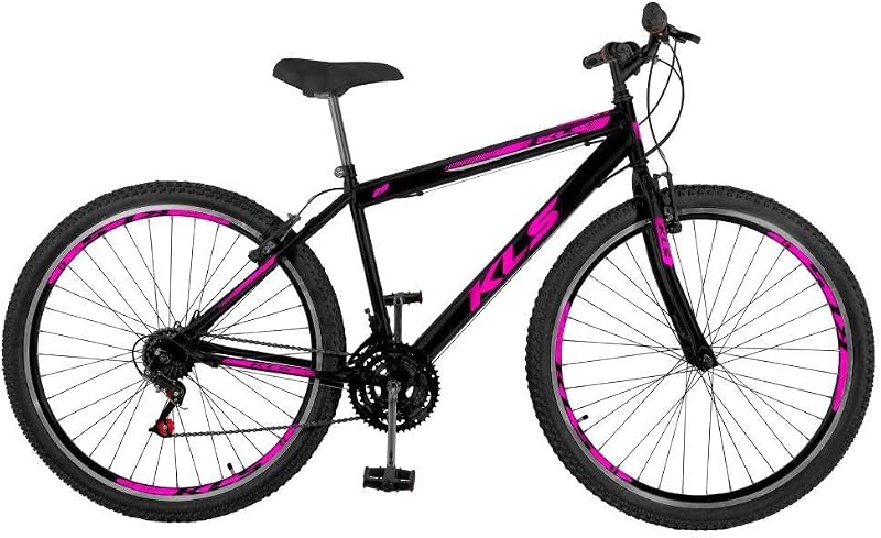 Bicicleta 29 Kls Aero Freio Disco 21 Marchas Caixa Box - Preto/pink