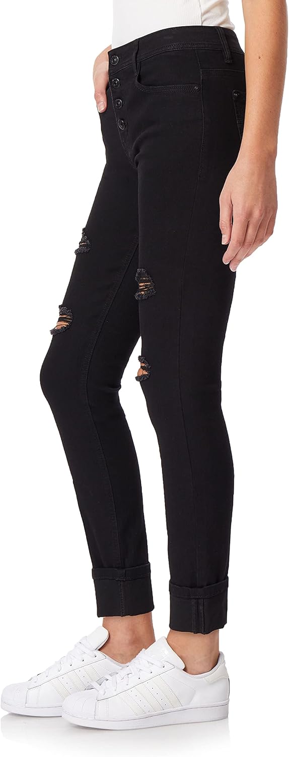 WallFlower Women’s Flirty Curvy Skinny High Rise Insta Stretch Juniors Jeans (Standard and Plus)