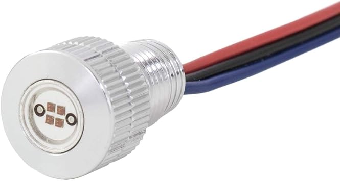 BOLTS-DRL-S Lightning Bolts Led Light - White/Amber - Silver