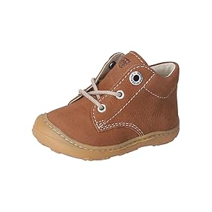 PEPINO Ricosta Mädchen und Jungen Lauflernschuh Cary,Kinderboots,WMS:Mittel/Weit,Kleinkinder,Kinderschuhe,schnürstiefel,Curry (260),19 EU