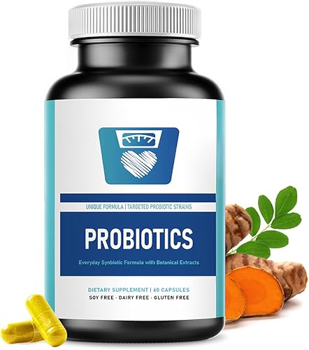 Probióticos para la salud digestiva, curcumina de cúrcuma y moringa para menopausia, soporte articular sexy curvas de sección media, hinchazón, 60