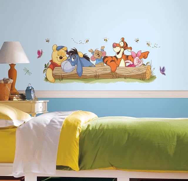 Disney RMK2553GM RoomMates " Winnie The Pooh and Friends Mural" Wall Sticker 101.6 cm L X 45.7 cm W
