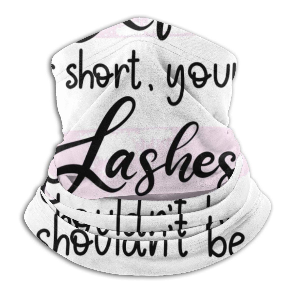 Lashes Lettering Neck Bandana Shield for Half Face Rave Men Women
