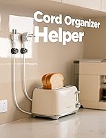 Vista 9 de 8Pack Cord Organizer [Dual Spring & Clasp, Max Secure] Cable Clips - Chfeila Cable Management, Adhesive Phone Charging Wire Holder for