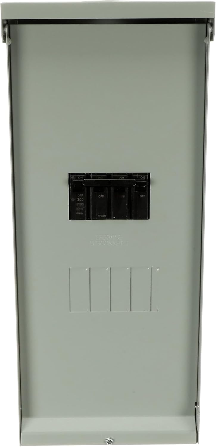 MIDWEST U281C1 • Unmetered Service Entrance Equipment • Weatherproof 200A Unmetered Main • 4 Circuit space • N3R Surface Mounted • NEC Compliant