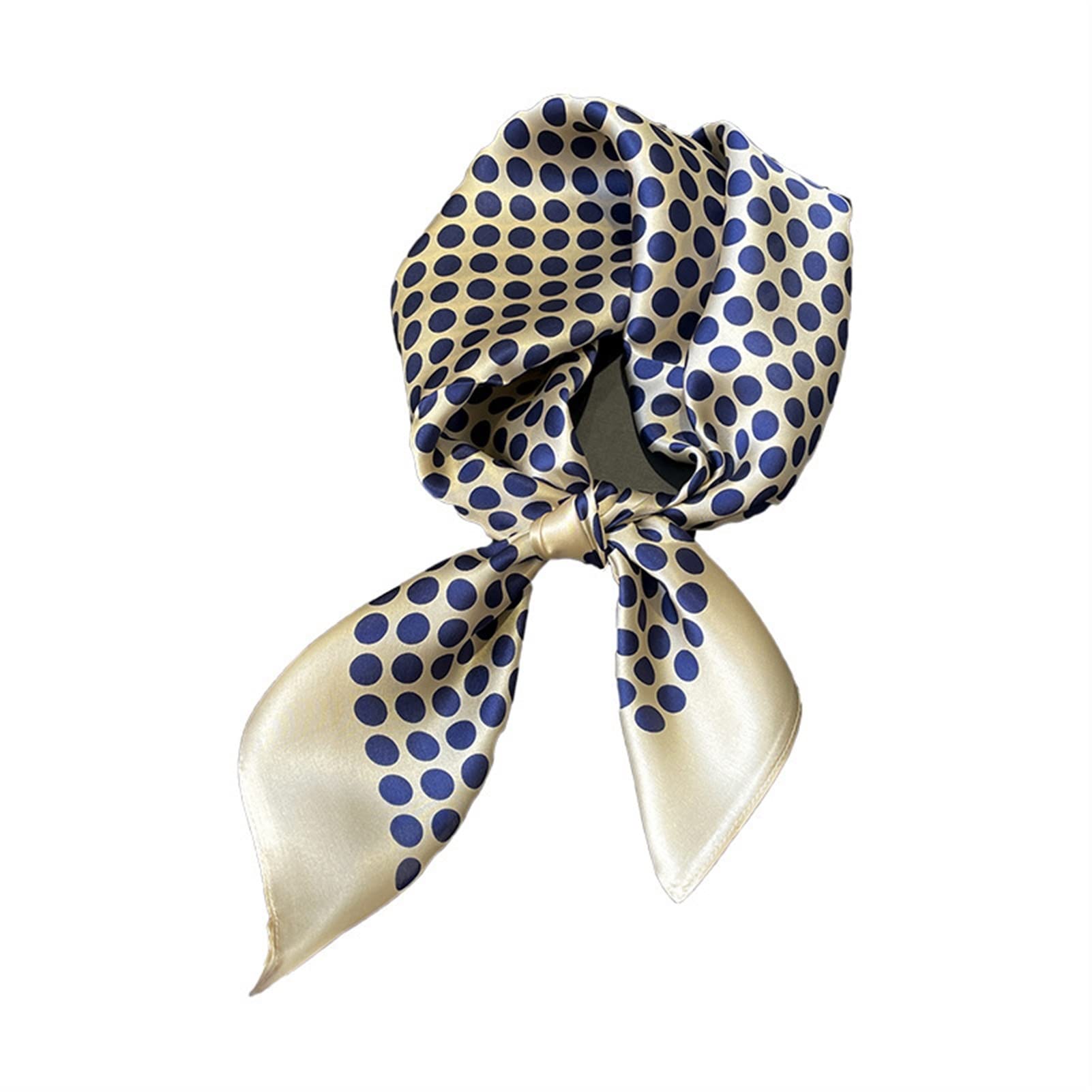Pañuelos Mujer Bufanda de Seda Natural Envolturas de Chal Mujeres Moda Moda Bufandas Regalos Bandana Plaza Diadema Hijab Poncho Bufandas de Moda (Color : 2, Size : 68x68cm)