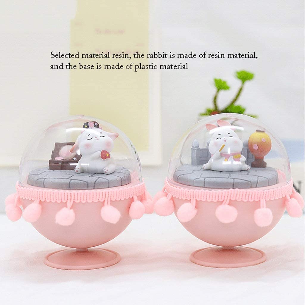 Pozytywka pozytywki Bunny Music Box Prezent Retro Obrotowy Na Boże Narodzenie Urodziny Pozytywka Prezent(B)