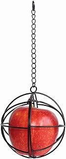 Little Giant® Chicken Treat Ball - 4 Inch Holder for Poultry Treats - Metal Hanging Feeder Fits Fruit, Veggies, and Other Poultry Feed