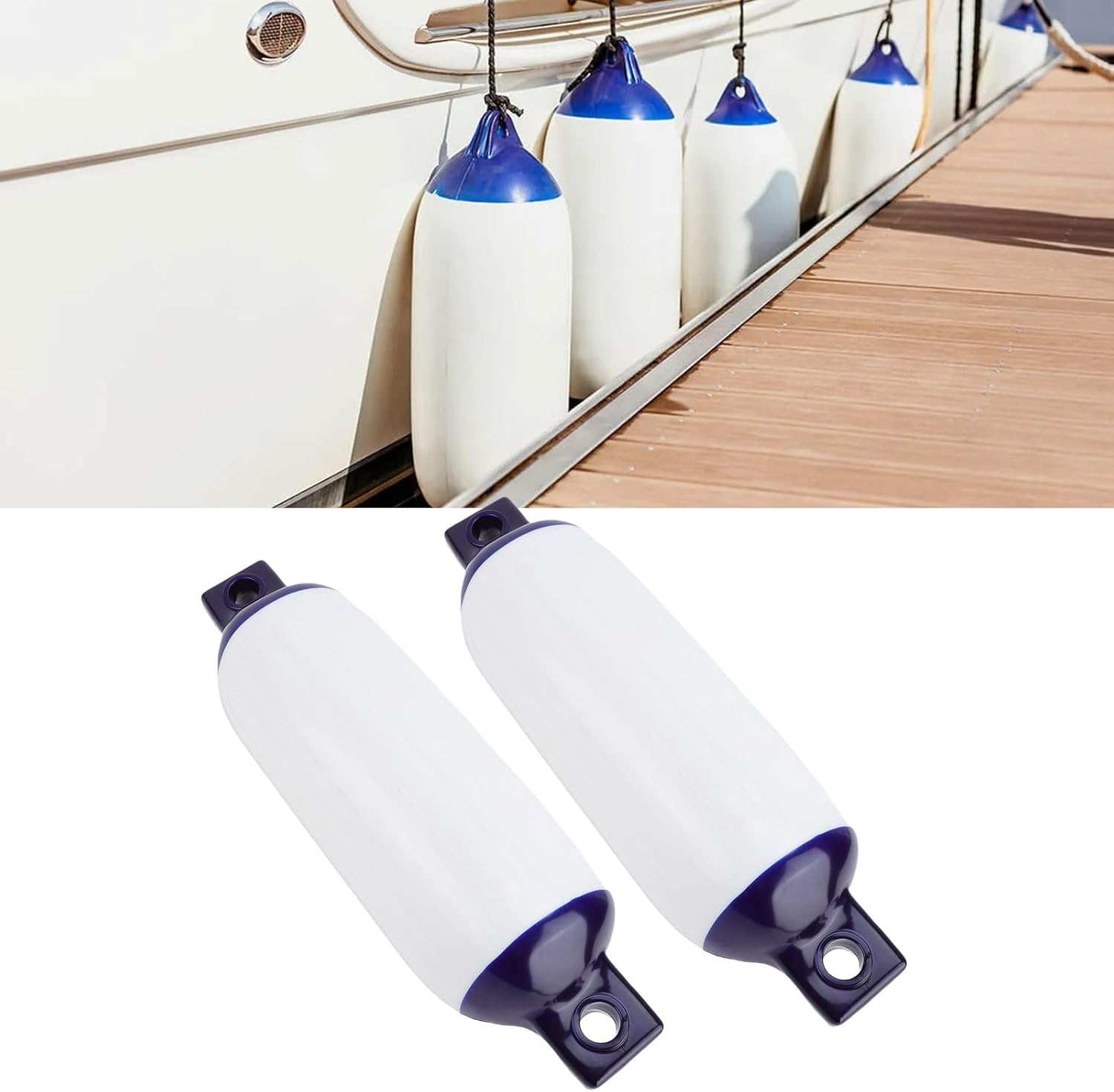 Diydeg Inflatable Boat Bumper, Marine Fenders Guard for Docking Protection, Wear Proof PVC Material, Compact Design, Easy to Store, Suitable for Yachts, Boats, Kayaks, Paddleboard