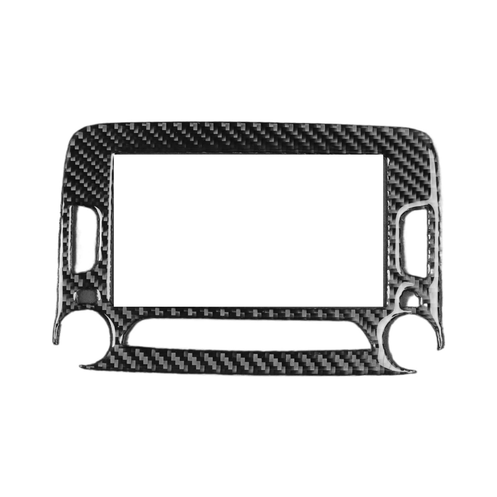 VNHLOTVJL Carbon Fiber Central Control Navigations Radio CD Panel Cover Trim Sticker Compatible for Jeep Renegade 2014-2023 Car Interior Decoration Accessories(LHD and RHD B)