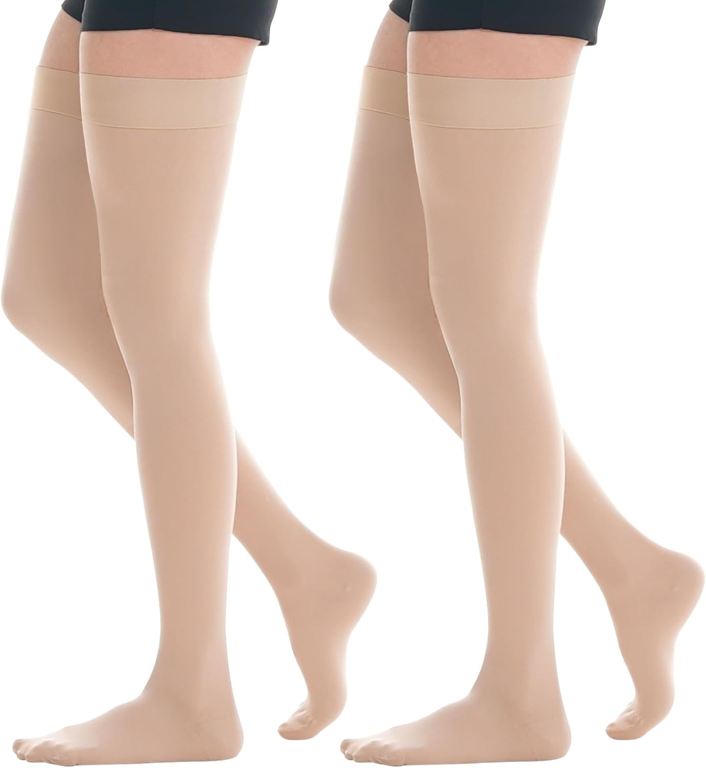 20-30mmHg Thigh High Compression Stockings, Silicone Dot Band Anti-Slip Compression Socks for Women & Men, Medical Compression Socks for Nurses,Pregnant,Varicose Veins, Sports Recovery