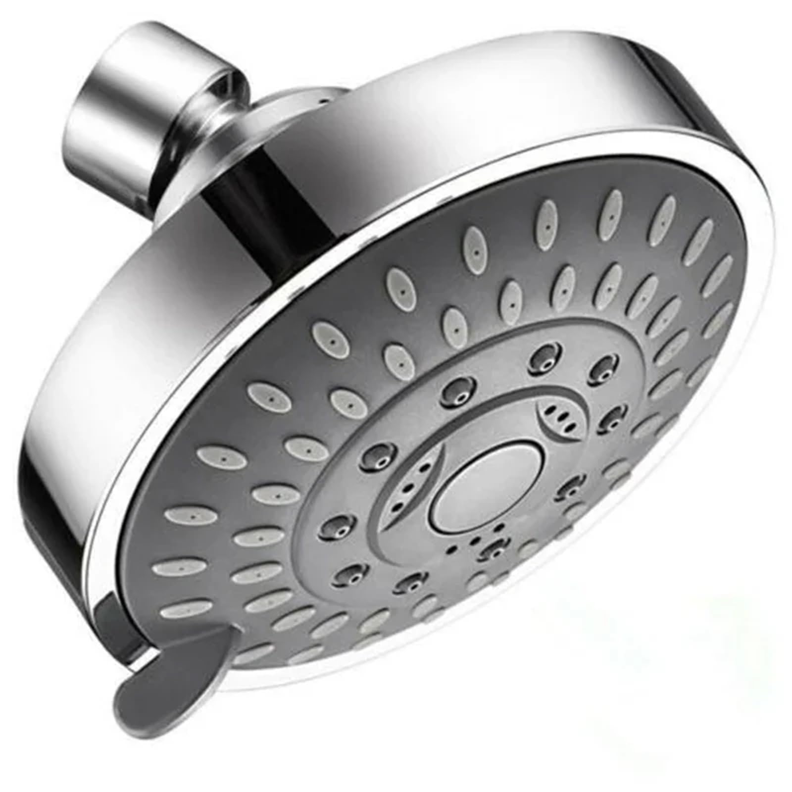 Pommeau de douche haute pression 4 pouces avec 5 jets réglables pour salle de bain