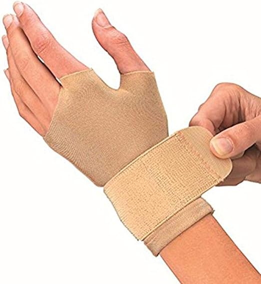 Mueller Compression Gloves, Small, Beige