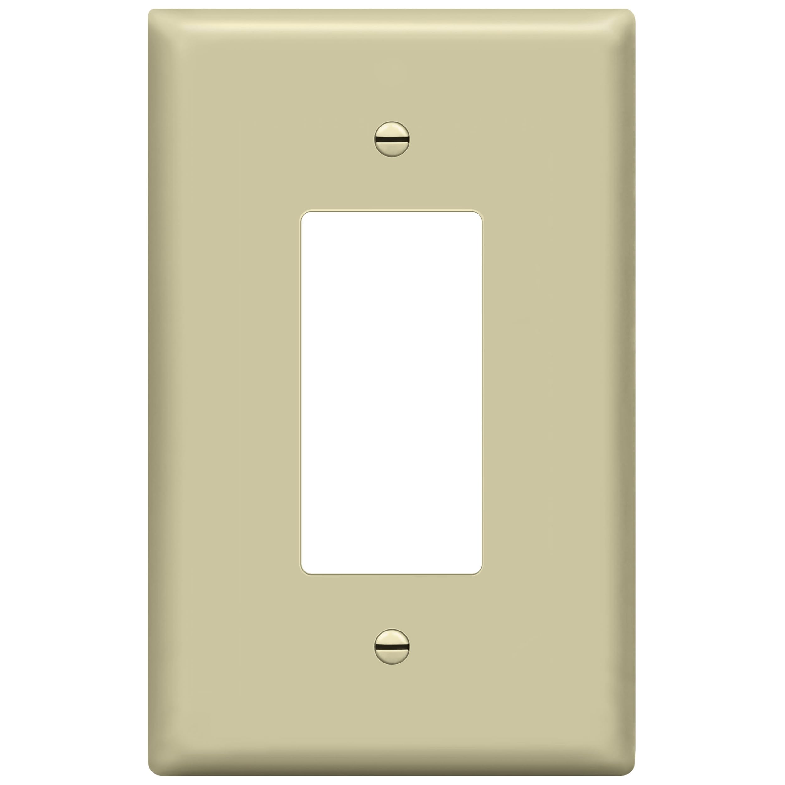 ENERLITES Decorator Light Switch or Receptacle Outlet Wall Plate, Gloss Finish, Over-Size 1-Gang 5.5" x 3.5", Unbreakable Polycarbonate Thermoplastic,