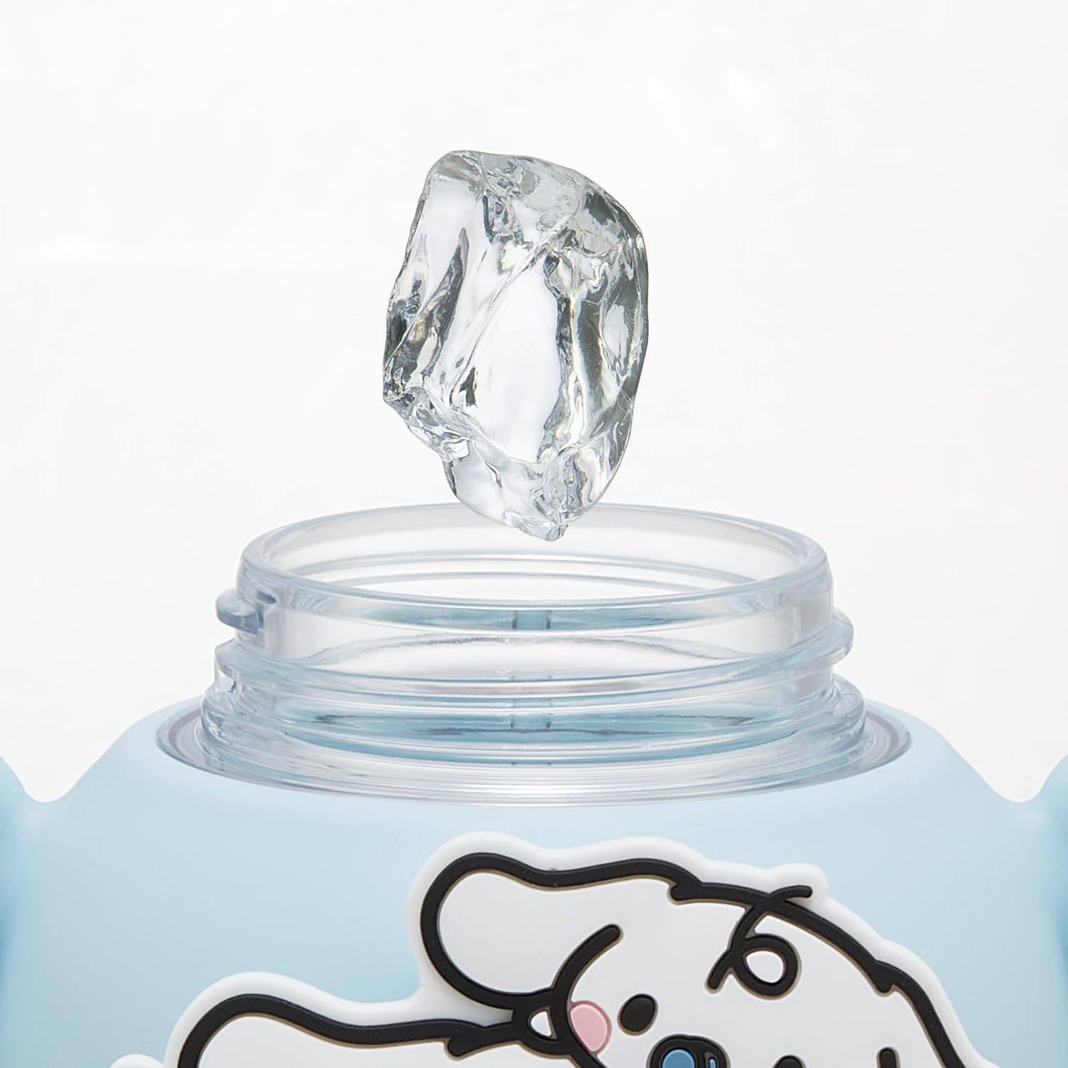 Skater PRMC7ST-A Straw Bottle with Rubber Mascot, 22.0 fl oz (650 ml), One Push Open, Lock Function, Handle Included, Shoulder Strap Included, Sanrio Cinnamorol, Favorite Days