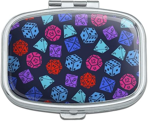 Patrón de dados de mazmorra para luchar contra dragones rectángulo, caja de regalo de baratija Patrón de dados de mazmorra para luchar contra dragones rectángulo, caja de regalo de baratija