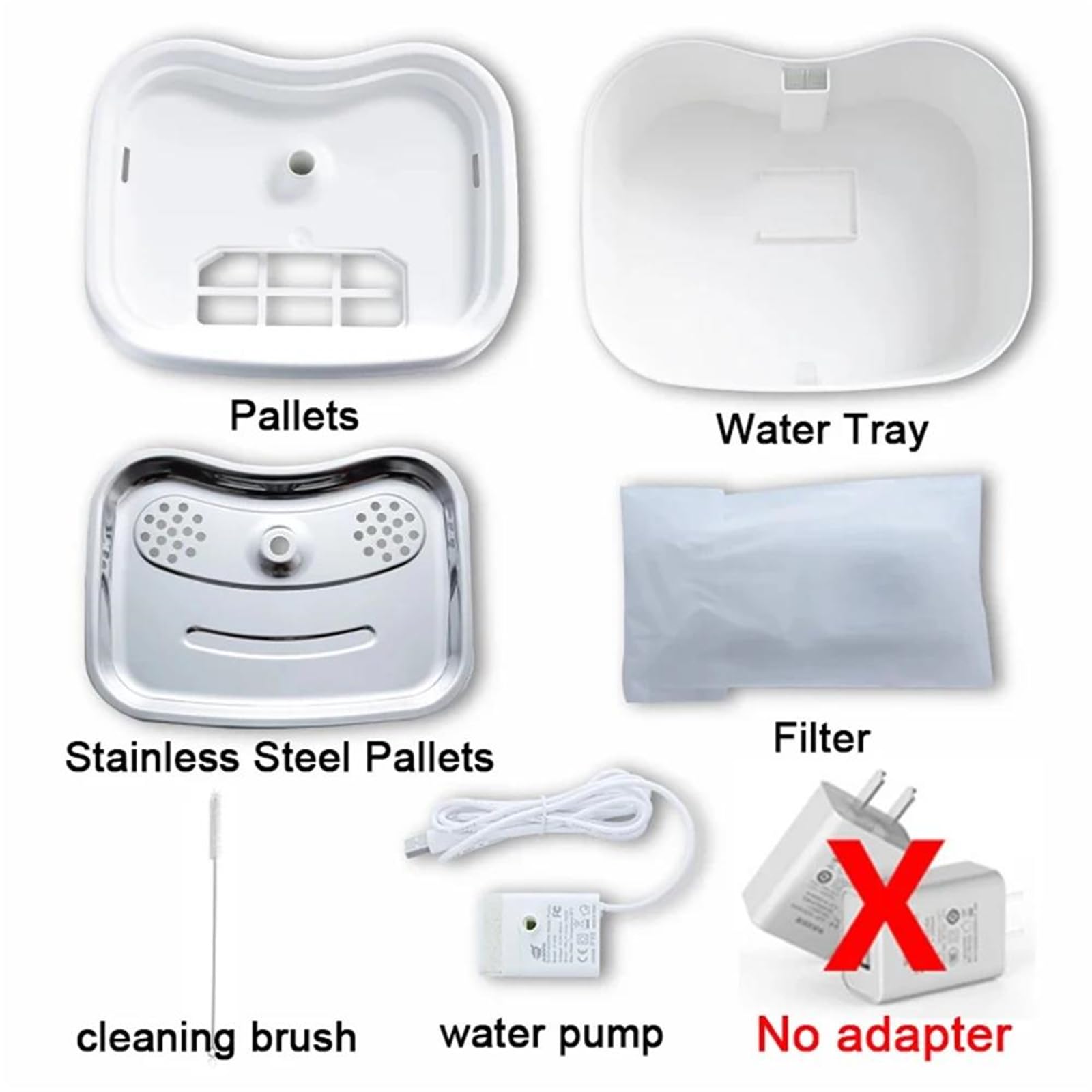 Fuente de Agua automática para Gatos de 2,5 L - Ultra silenciosa