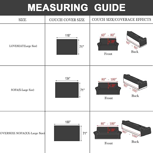 Miniatura 154 de HANDONTIME fundas de sofá beige para sofá, fundas boho de jacquard y corduroy para perros, funda de sofá de felpilla para perros, protector suave
