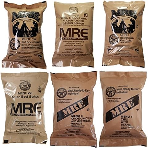 Western Frontier Ultimate MRE, Pack Date Printed on Every Meal - Meal-Ready-to-Eat. Inspected Certified Genuine Mil Surplus. (6-Pack) Cover