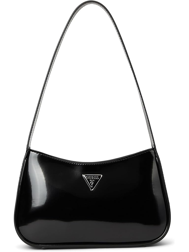 Black GUESS Arnela Top Zip Shoulder Bag