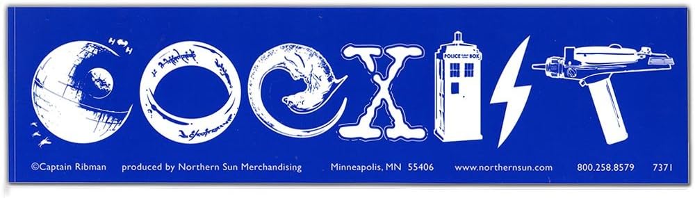 Peacemonger Sci-Fi Coexist Large Bumper Magnet