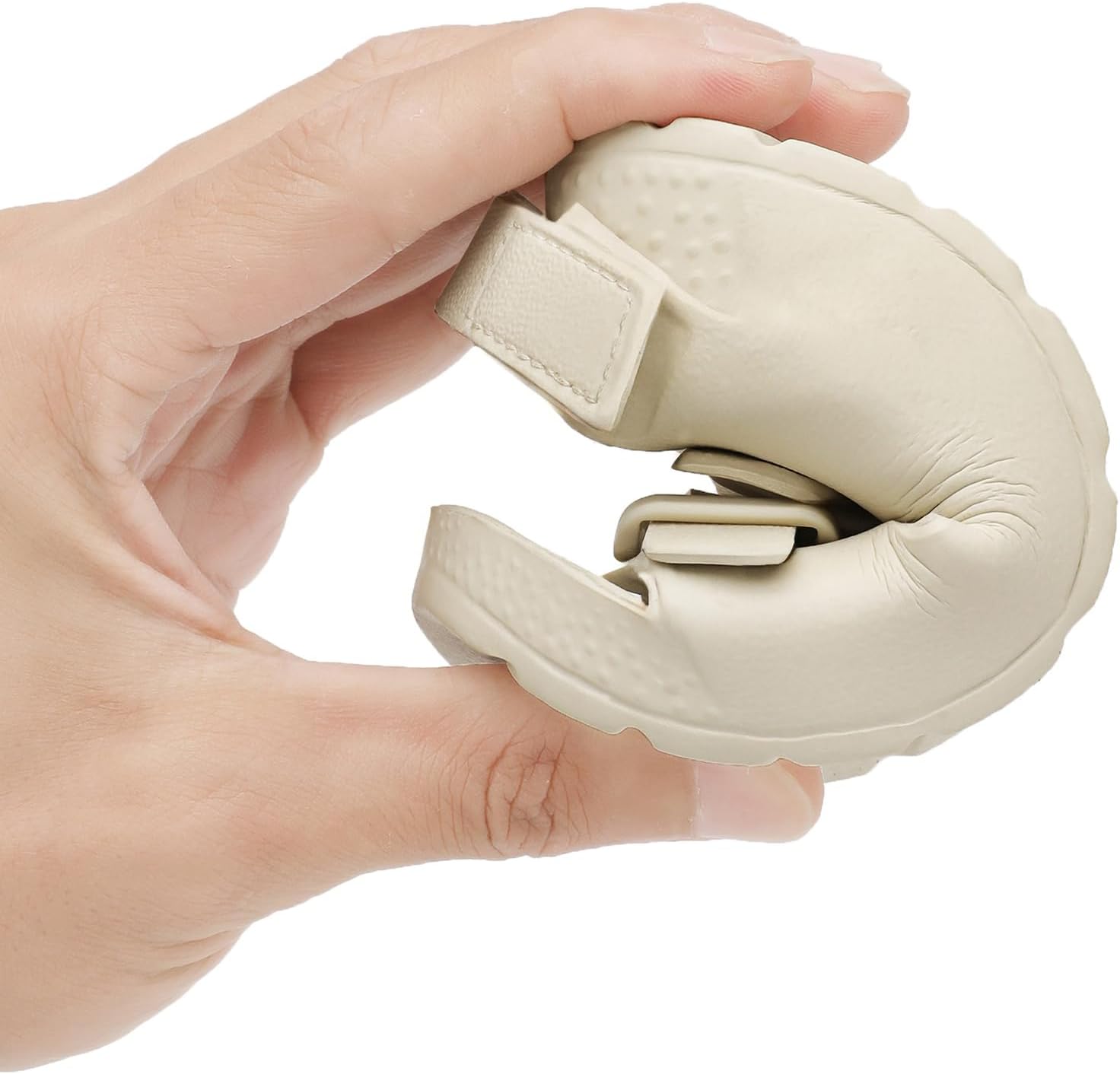 ChayChax Toddler Boys Girls Double Buckle Sandals Children's Adjustable Back Strap Water Sandal 6 Toddler Beige image 5 of 6 B0D9221K6K