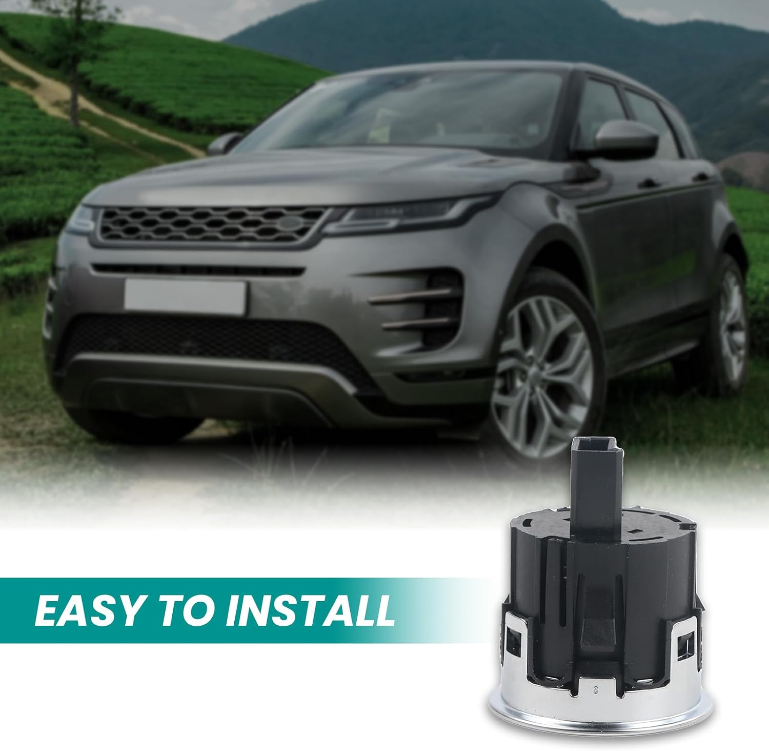 Push Start Stop Button Switch for Discovery Sport Range Rover Evoque Sport Replaces LR094038 LR068334 LR037611 LR056640 HK7214C376AA LR025904