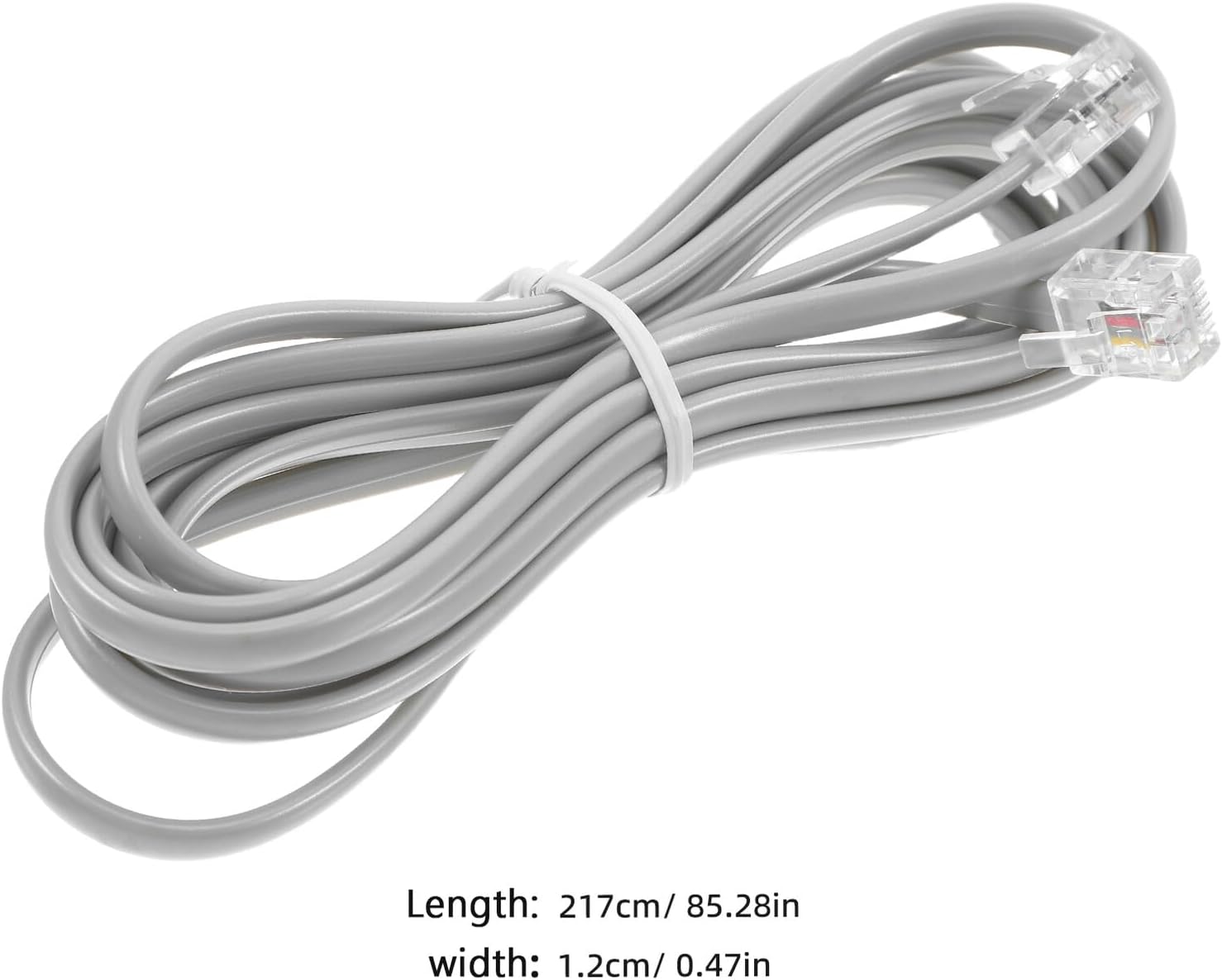 SHINEOFI 10pcs PC Phone Cord Extension Cables with Pure Copper Core and Connectors Coiled Telephone Line Extensions for Office Hotel Fax and Landline Phones