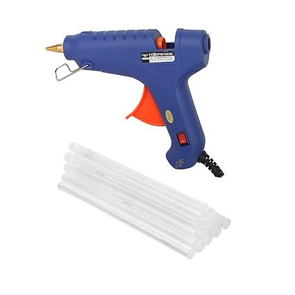 W WADRO - Blue 60 WATT PTC Technology Gun (8 BIG Glue Sticks)