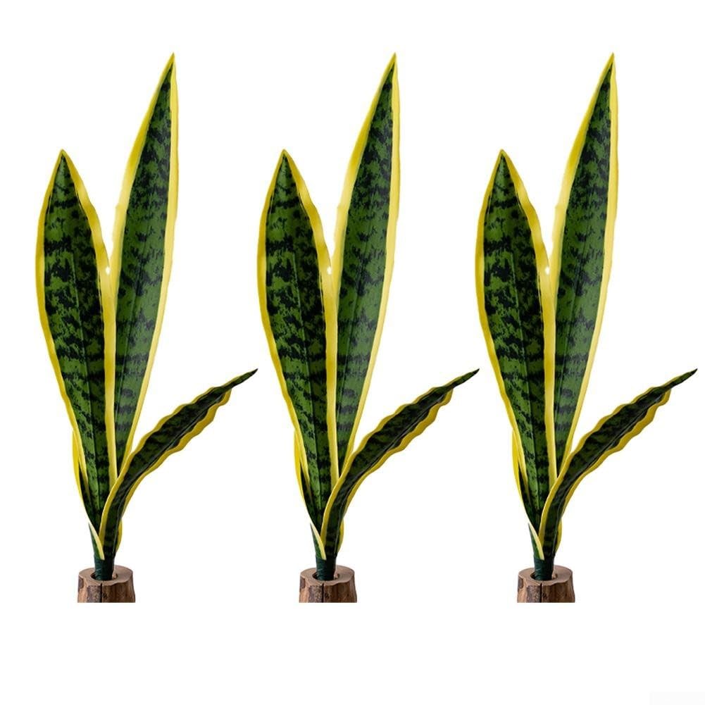 Sansevieria réaliste sans arrosage plante artificielle serpent lot de 3