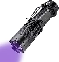 ILantule Lampe de Poche UV,Le Lampe Torche UV LED,Lampe de Poche Ultraviolet 395nm LED Lumière Noire Torche,pour Chien/Chat Détecteur d'urine