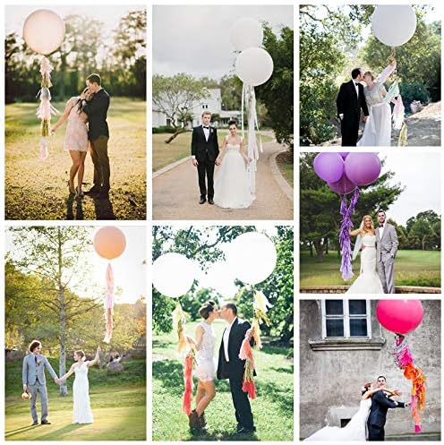 Miniatura 6 de Neo LOONS Globos de látex gigantes de 36 pulgadas, globos redondos azules estándar para cumpleaños, bodas, recepciones, festivales, decoración de