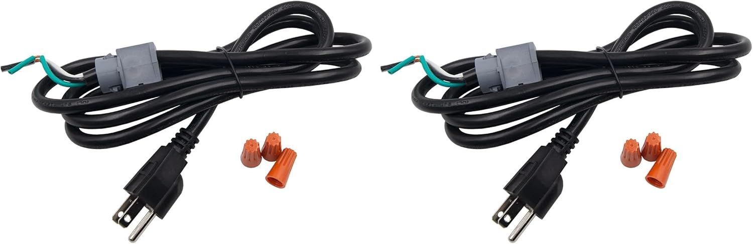 Supplying Demand 69011 Dishwasher 3 Wire Power Cord 64 Inch Universal Straight Plug (Pack of 2)