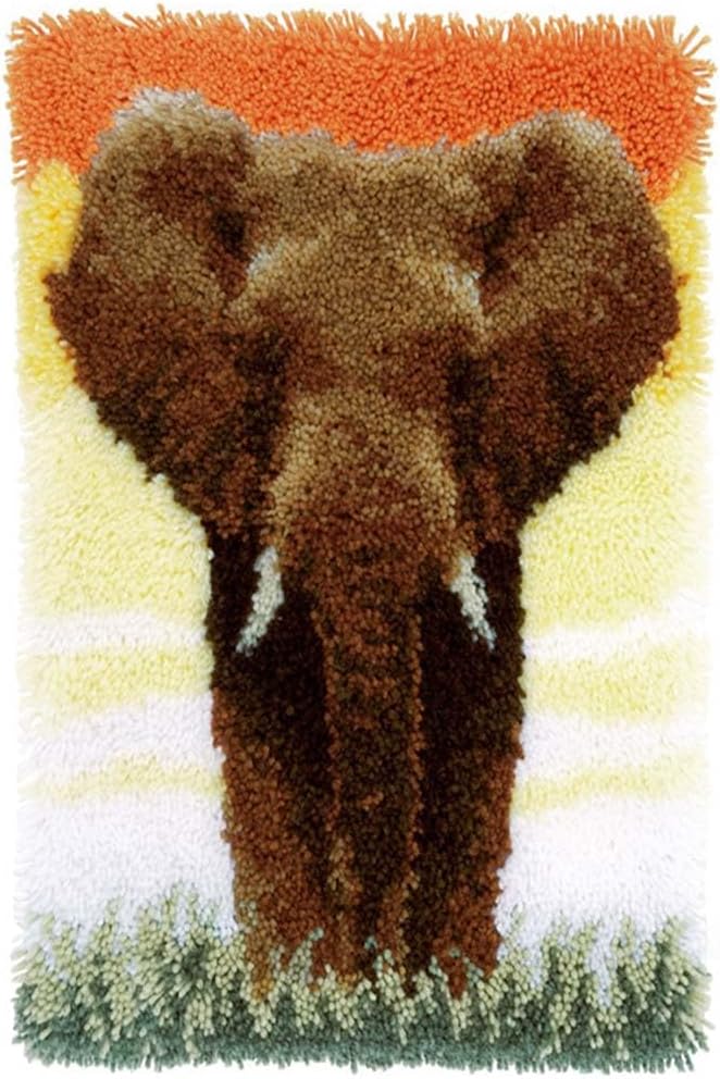 Latch Hook Kits for Adults Rug, 52X38cm DIY Rug Making Kit for Adults