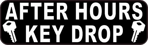 StickerTalk After Hours Key Drop Vinyl Sticker, 10 inches by