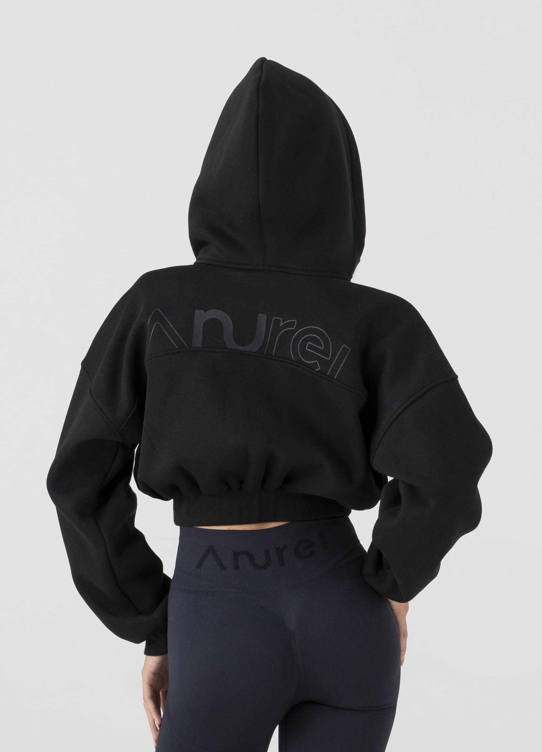 Bluza damska z zamkiem błyskawicznym i kapturem – krój Oversize Soft Touch – bluza z kapturem na siłownię i czas wolny, wyprodukowano we Włoszech