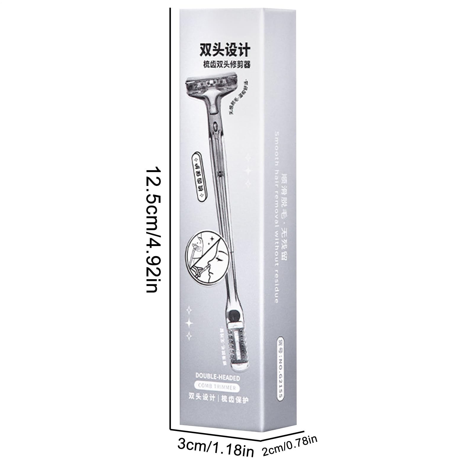 Tondeuse à Poils de Nez pour les Femmes | كُتل ألوان,Épilateur à Double Tête pour Poils du Nez | للارتداء اليومي