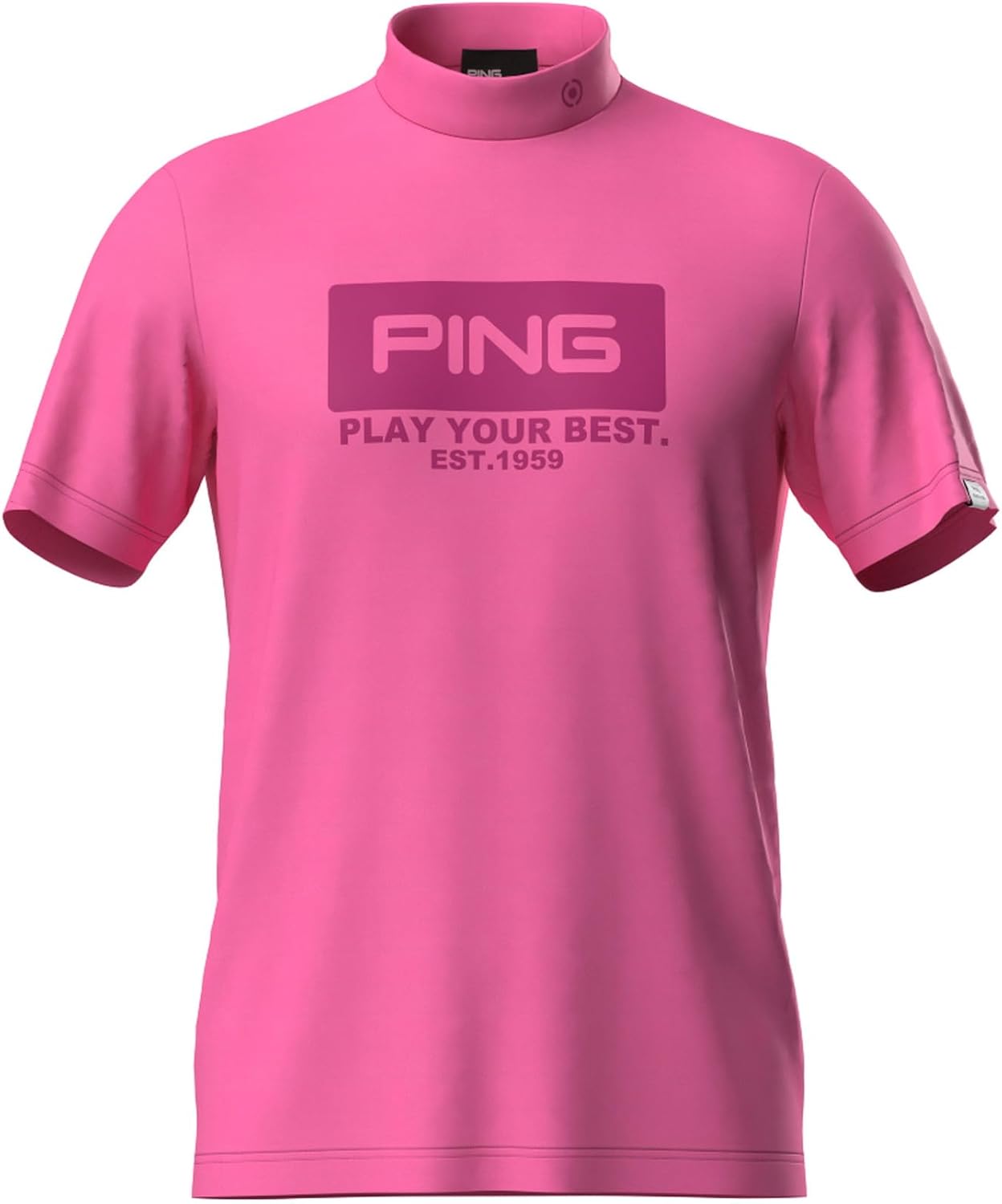 [ピン アパレル] 半袖 ハイネックシャツ (吸水速乾性・UVカット) / メンズ / 621-6167301