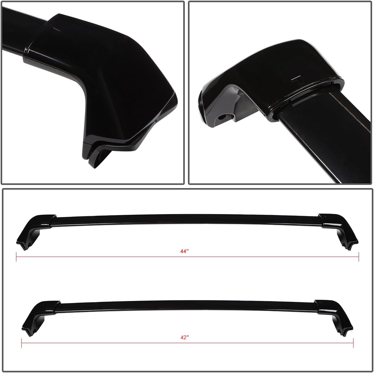 Auto Dynasty Roof Rack Cross Bars Compatible with 2012-2016 Honda CR-V CRV, 132lbs Rooftop Cargo Bars Aluminum Anti-Corrosion Roof Rails for Luggage Bike Kayak Racks