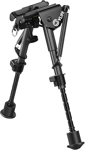 Miniatura 13 de CVLIFE Bípode de rifle, bípode táctico ajustable de 6-9 pulgadas