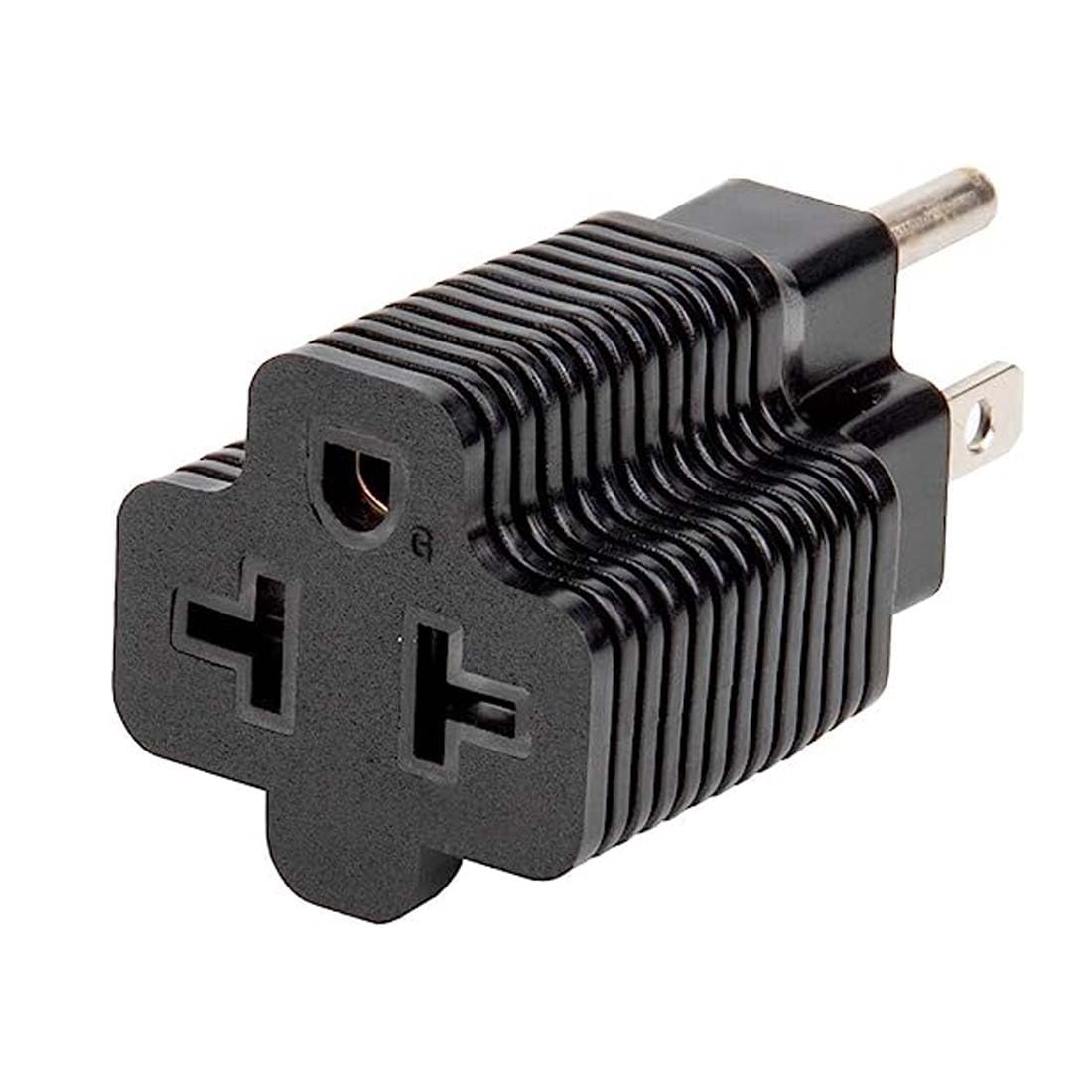 Strhowill NEMA 5-15P to 5-15R,5-15P to 5-20R,5-15P to 6-15R,5-15P to 6-20R 4 in 1 AC T Blade Power Adapter,15 Amp Household AC Plug to 20 Amp T