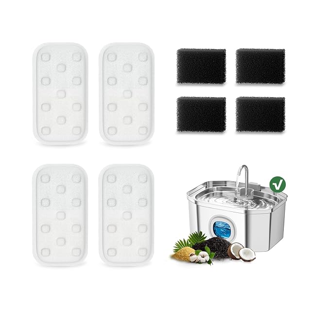 Apauk Filtros y esponjas de Repuesto, S Solo aplicables a APFSS-3201 (4+4)