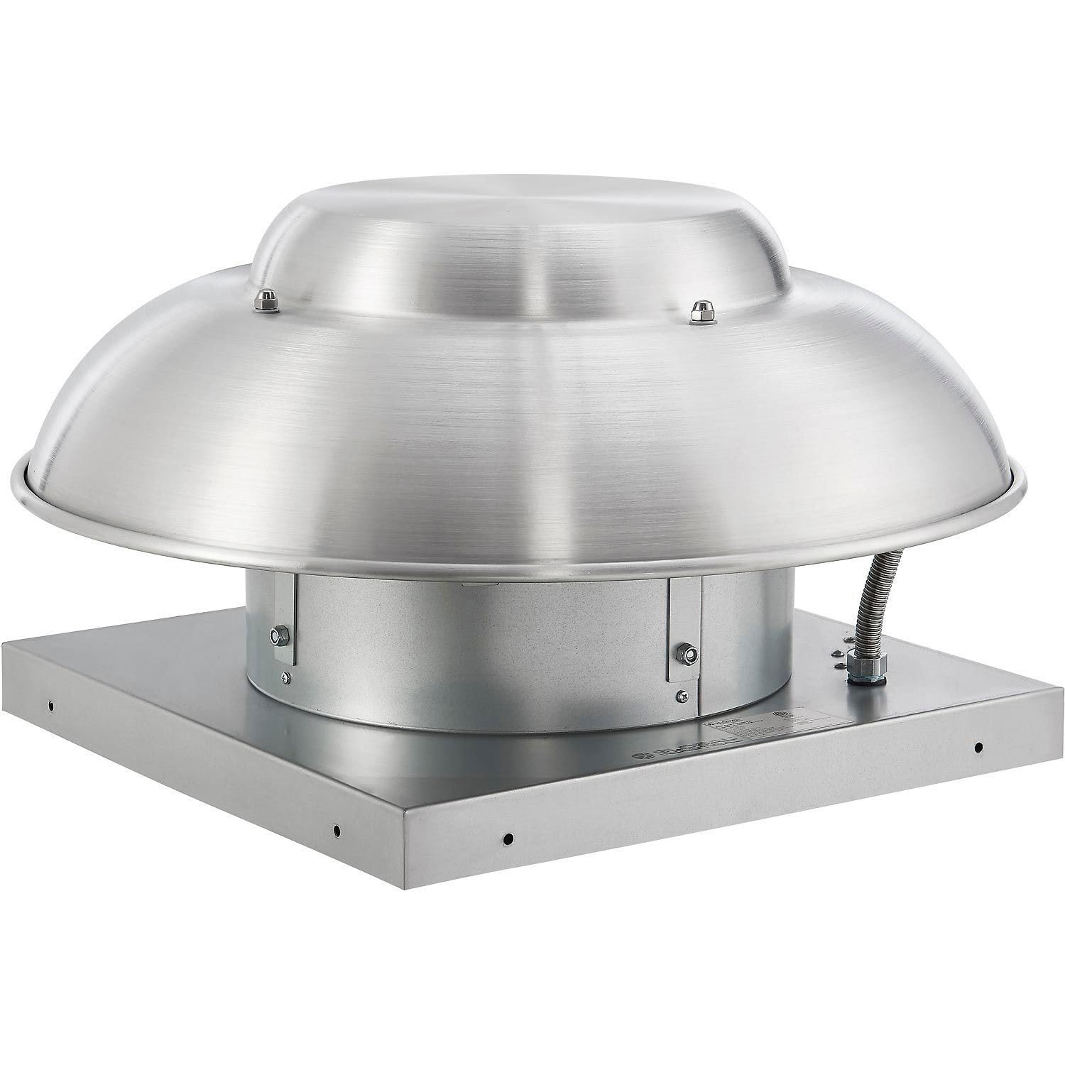 Aluminum Roof Axial Exhaust Fan by Global Industrial – Aluminum, Silver, Model RMD14