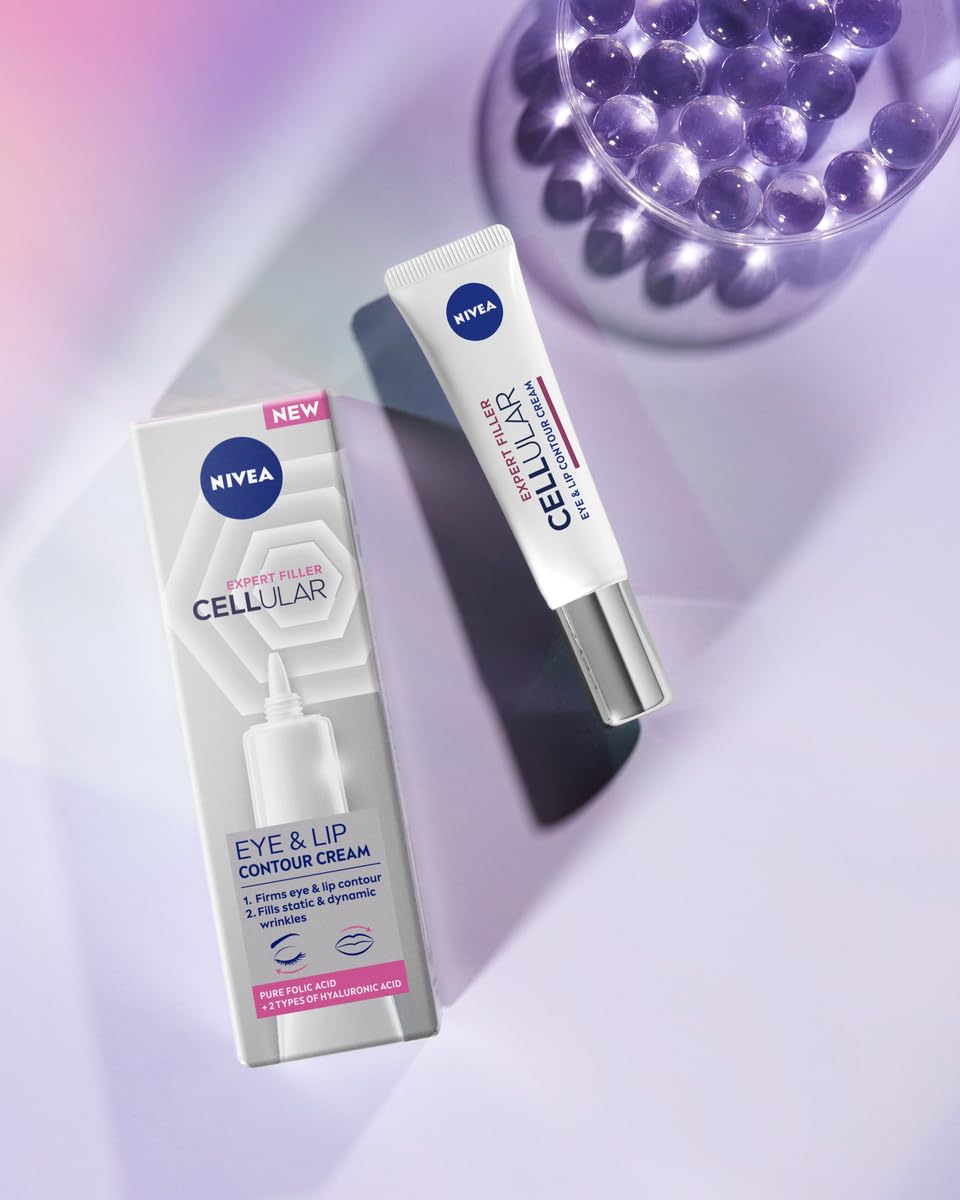 NIVEA CELLULAR Expert Filler Konturujący Krem pod oczy przeciwzmarszczkowy z kwasem hialuronowym, 15ml
