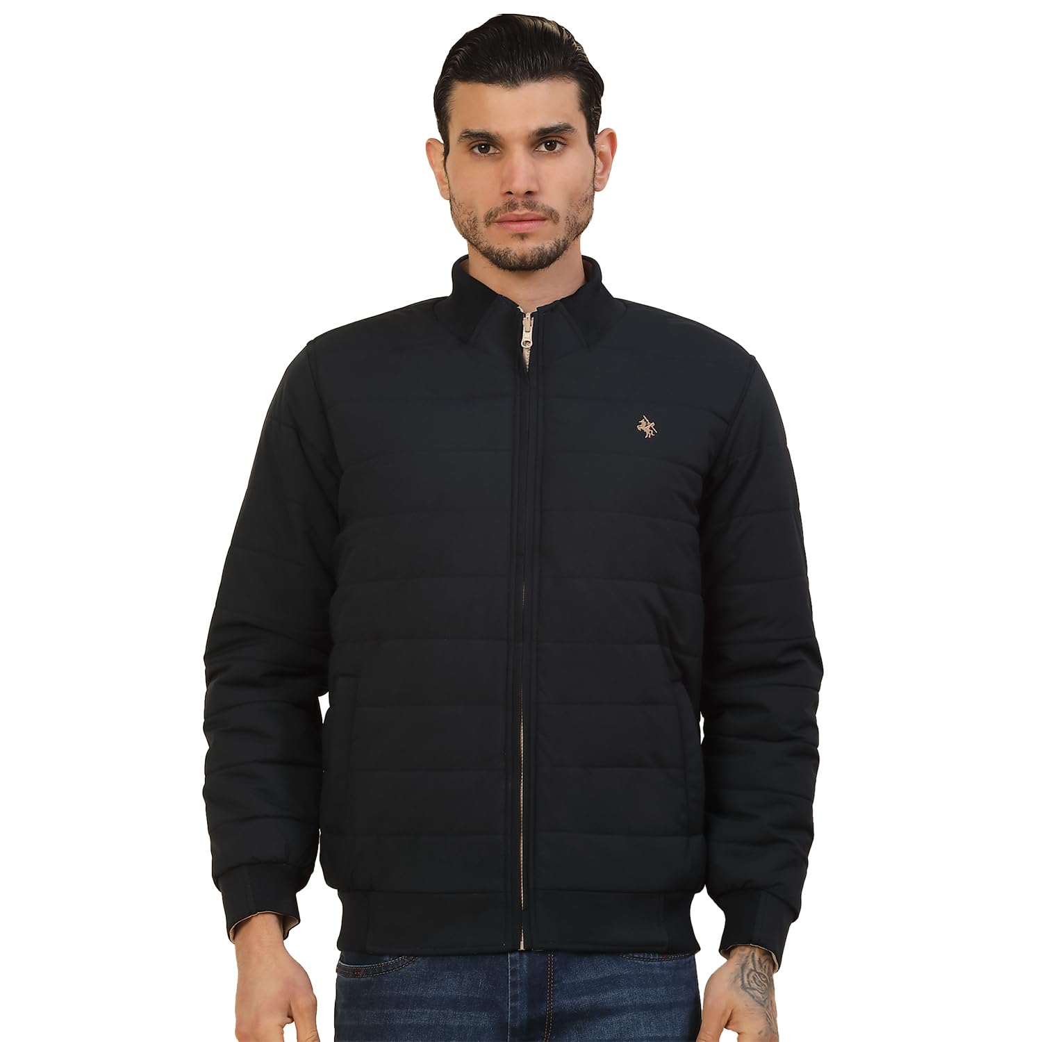 Men's Smart Casual Fully Bomber Jacket Mild Winter Jacket (Regular Fit)-image-30