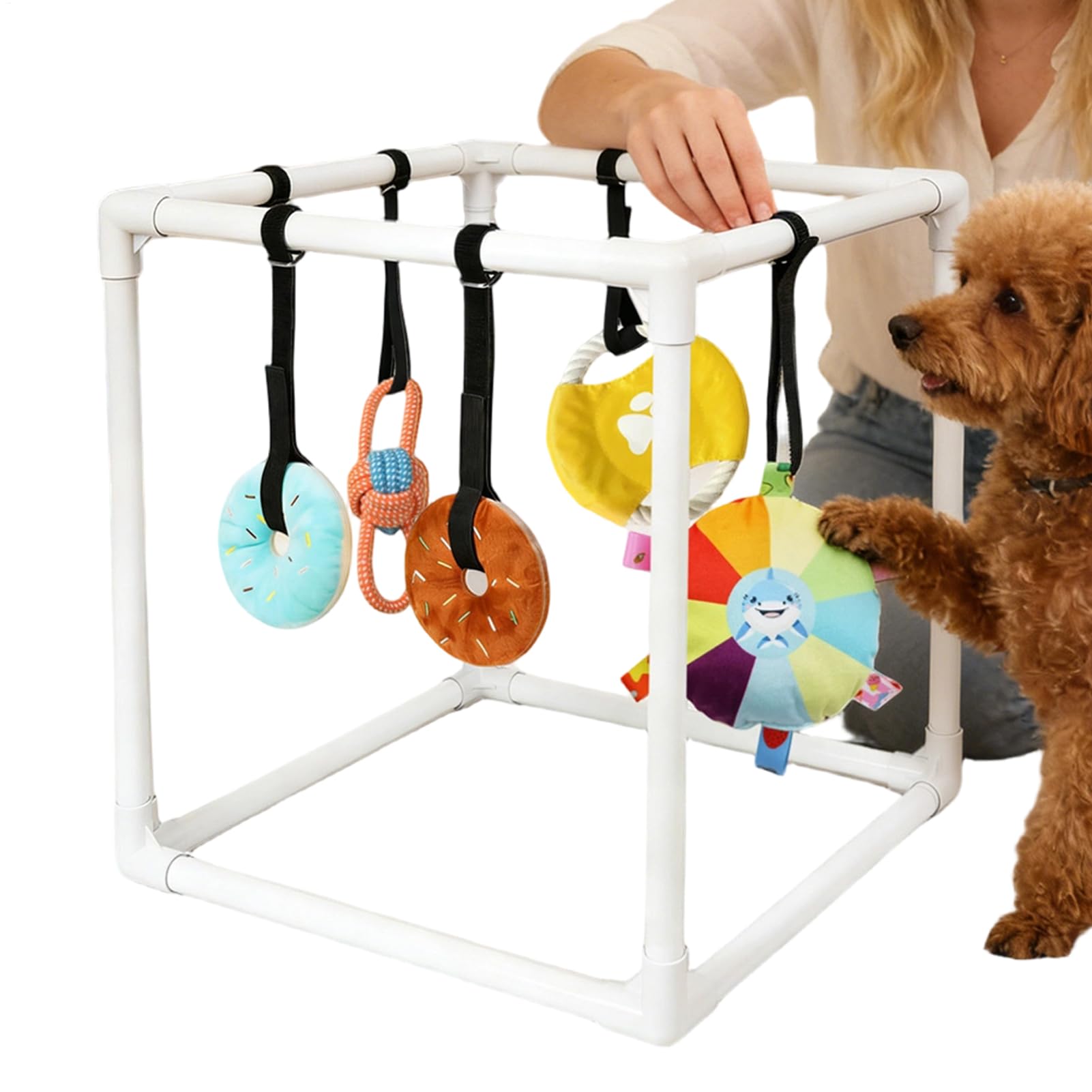 Parque de Juegos para Perros Centro de Actividades Interactivo Con | Juguetes de Gimnasio Canino Para Entrenamiento, Calma, Aburrimiento En Casa Y Estrés Interior