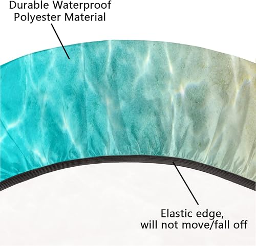 Vista 151 de Cardinal Bird - Mantel redondo ajustable con borde elástico de 36 a 42 pulgadas, mantel redondo elástico, impermeable, lavable, mantel circular