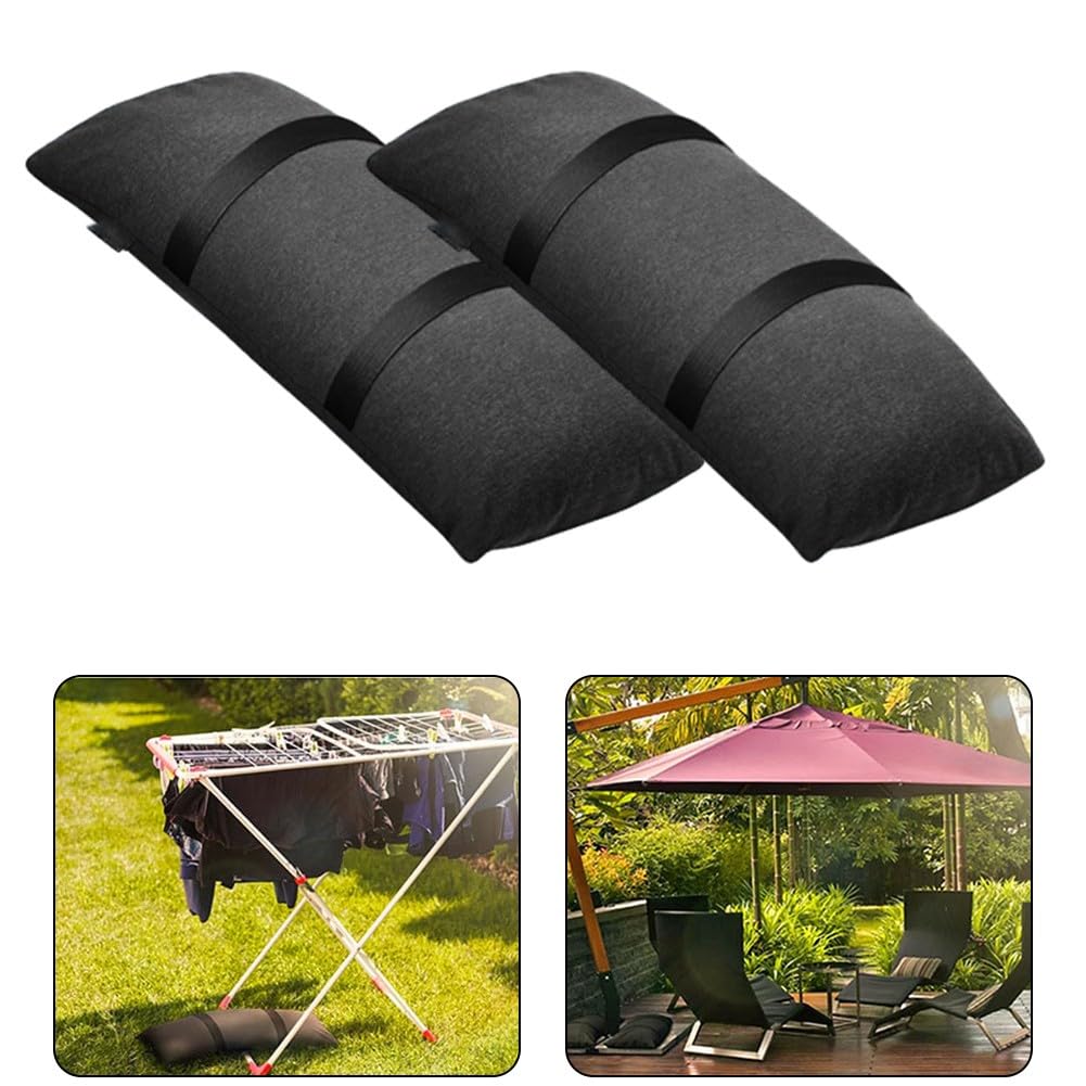 2 szt. 22 kg zewnętrzny stojak na parasol na patio przenośny parasol torba na parasol wiatroszczelny zestaw worków z piaskiem