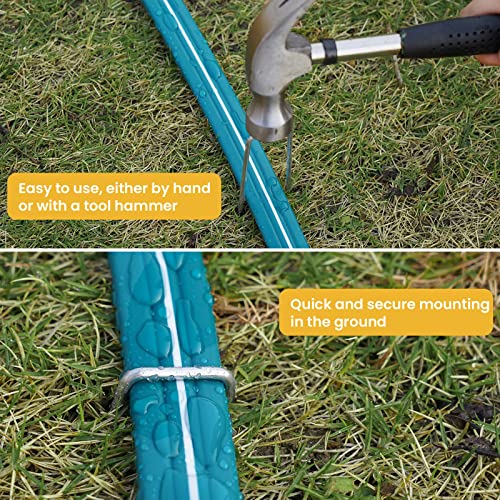 Linex Sprinkler Soaker Hose 50 Ft For Garden Lawn Watering Hose With Conncect End And Hose Stakes #TOP4
