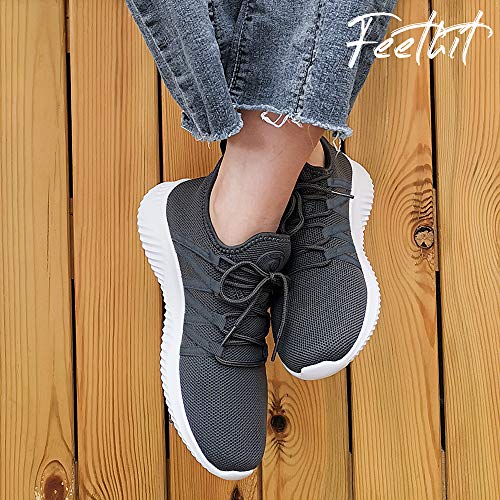 Image of Feethit Womens Slip On Running Shoes Breathable Walking Shoes Lightweight Gym Workout Shoes Non Slip Fashion Sneakers